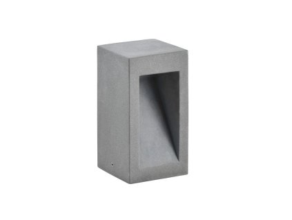 50411 3 venkovni sloupkove svitidlo barco sedy beton skleneny difuzor led 6w 3000k ip65