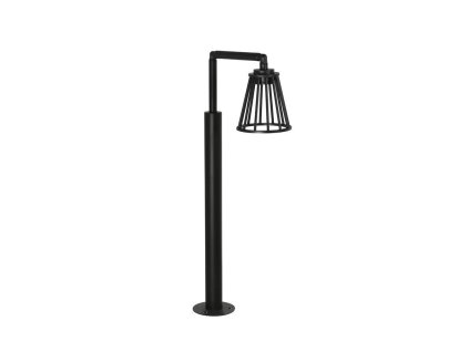 50645 1 venkovni sloupkove svitidlo carina cerny hlinik led 6w 3000k ip65