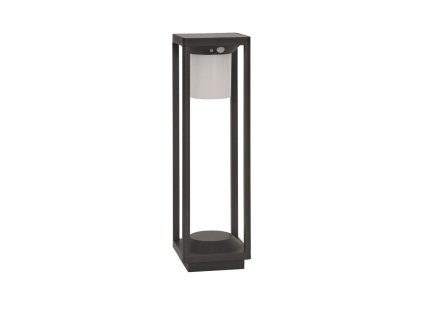 Vonkajšie stĺpikové svietidlo LOVETO, LED 1.5W 3000K 3.7V, IP65 solárny/vypínač na tele/pohybový senzor