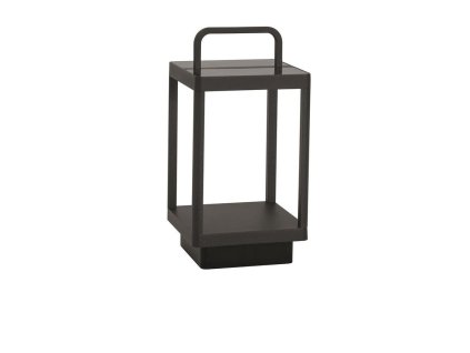 Vonkajšia stojaca lampa BALI antracitový hliník LED 2W 3000K 5V, IP65 solárny / USB kábel / vypínač na tele / stmievateľné