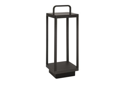 Vonkajšia stojaca lampa BALI antracitový hliník LED 2W 3000K 5V, IP65 solárny / USB kábel / vypínač na tele / stmievateľné