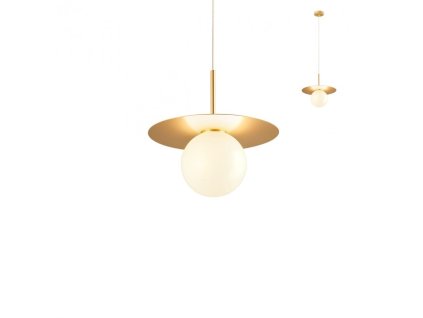Závěsná lampa Plato, ø15cm (Barva zlatá)