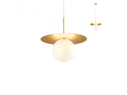 Závěsná lampa Plato, ø20cm (Barva zlatá)