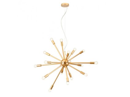 Závěsná lampa Stellar, 18x E14 (Barva zlatá)