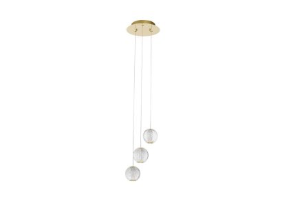 47666 zavesne led svitidlo brillante zlaty hlinik a akryl 15w 3200k stmivatelne