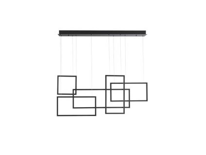 47804 2 zavesne led svitidlo cornice cerny hlinik a akryl 80w 3000k stmivatelne
