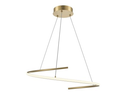 Závesné LED svietidlo CURVE, 31W, Ø 60 cm, CRI80 (Farba Čierna)