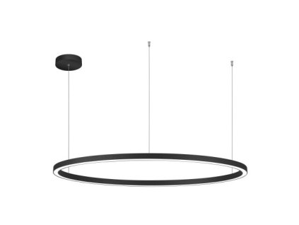Závesné LED svietidlo DARA ø 118 cm, čierne, 3000-4000K (stmievanie ZAPNUTIE/VYPNUTIE, diaľkový ovládač Bez diaľkového ovládača)