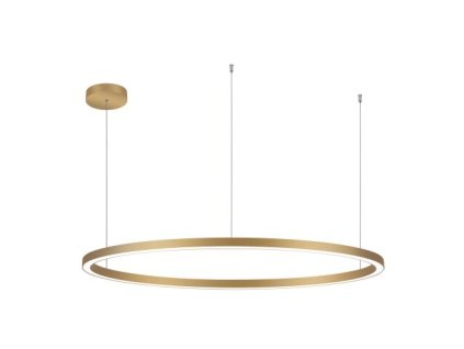 Závesné LED svietidlo DARA ø 118 cm, zlaté, 3000-4000K (stmievanie ZAPNUTIE/VYPNUTIE, diaľkový ovládač Bez diaľkového ovládača)