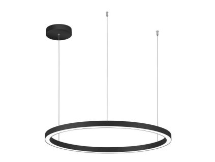 Závesné LED svietidlo DARA ø 78 cm, čierne, 3000-4000K (stmievanie ZAPNUTIE/VYPNUTIE, diaľkový ovládač Bez diaľkového ovládača)