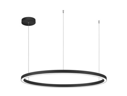 Závesné LED svietidlo DARA ø 98 cm, čierne, 3000-4000K (stmievanie ZAPNUTIE/VYPNUTIE, diaľkový ovládač Bez diaľkového ovládača)