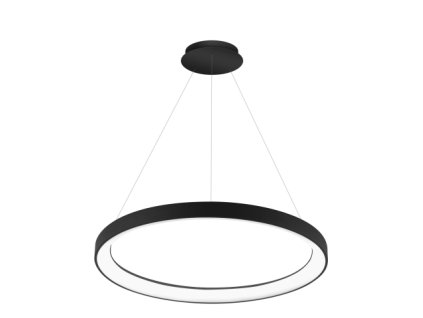 Závesné LED svietidlo DITA ø 58 cm, čierne (stmievanie ZAPNUTIE/VYPNUTIE, diaľkový ovládač Bez diaľkového ovládača)