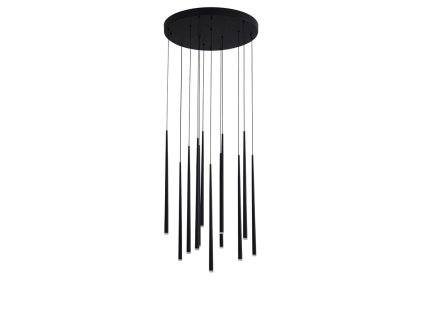 48071 2 zavesne led svitidlo giono cerny hlinik a akryl 12x3w 3000k
