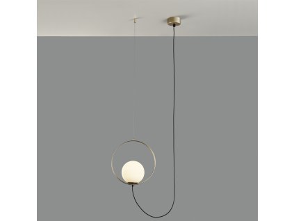 Zavesné LED svietidlo HALO, ⌀ 25 cm, 5W, CRI90, CCT switch 2700-3000K (Farba Čierna, stmievanie ON/OFF (bez stmívání))