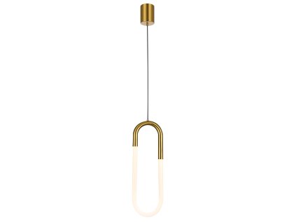 Závesné LED svietidlo Latium, v.138cm (Farba Mosadz)