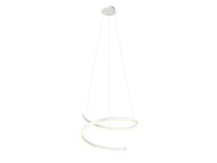 Závesné LED svietidlo SCROLL ø 600mm, 38W (Farba Biela)