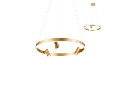 Závěsné LED svítidlo Summit, ø62 cm (Barva zlatá)