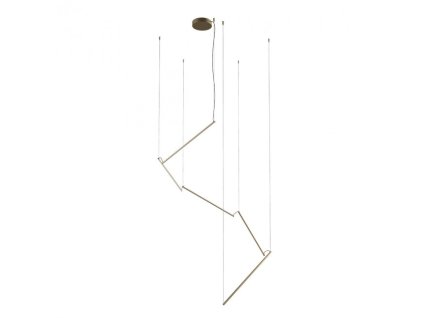 Závěsné nastavitelné LED svítidlo Stick, max. 4290mm (Barva mosaz)