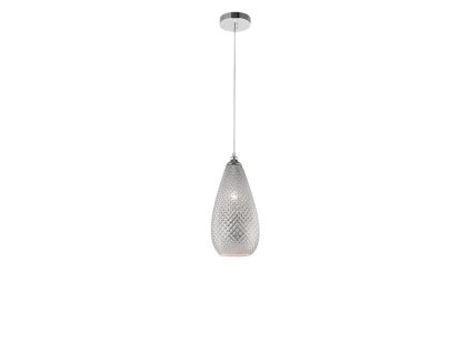 50561 5 zavesne svitidlo boho chromove sklo a kov e27 1x40w