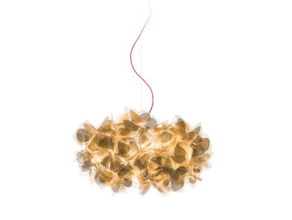 lampada sospensione clizia media mama non mama oro cavo rosso