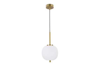 47072 zavesne svitidlo lato opalove sklo anticky mosazny kov cerny kabel e14 1x5w