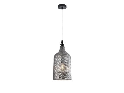 51818 zavesne svitidlo marou kourove sede sklo e27 1x12w