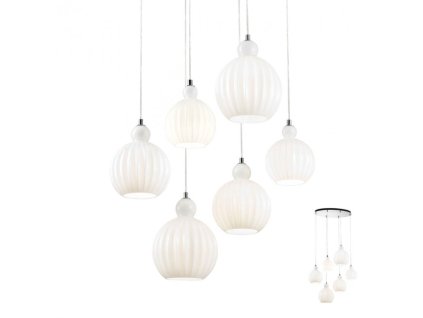 Závěsné svítidlo Plumen 6 (Barva bílá)