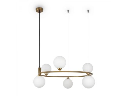 Závesné svietidlo RING, 6xG9, š. 58 cm