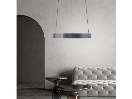 Závěsné LED svítidlo PURE E-Popup, 51W, ø 50 cm, 2700-5000K (Barva Šedá)