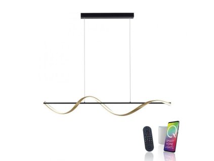 Závěsné LED svítidlo Q-SWING, 28W, d. 121 cm, CCT 2700-5000K (Barva Antracit)