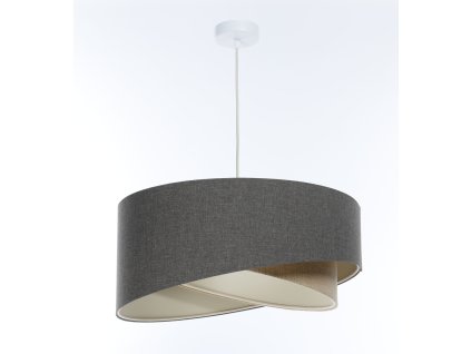 Závesné svietidlo BOHO čierne, 1xE27, ø 50 cm (Farba Béžová)