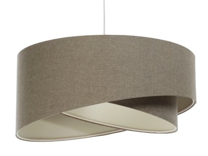 Závesné svietidlo BOHO šedé, 1xE27, ø 60 cm (Farba Krémová)