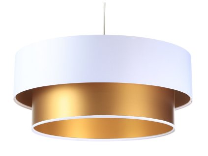 Závesné svietidlo DUO ellegant biele, 1xE27, ø 60 cm (Farba Silver)