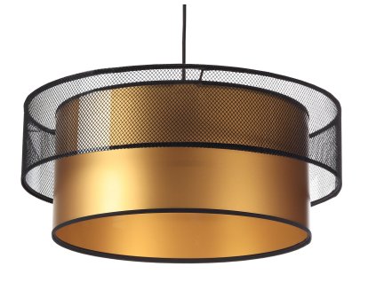 Závesné svietidlo DUO ellegant čierna sieťovina, 1xE27, ø 40 cm (Farba Silver)