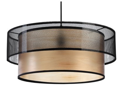 88127 7 zavesne svitidlo duo ellegant imitace dreva 1xe27 50 cm v 20 cm
