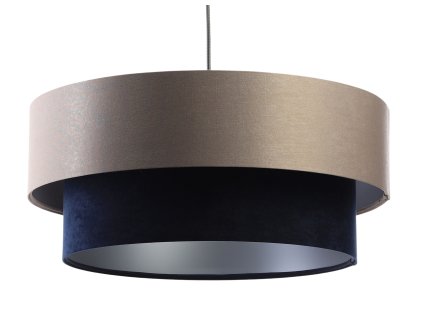 Závesné svietidlo DUO, 1xE27, ø 50 cm (Farba Šedá-strieborná)
