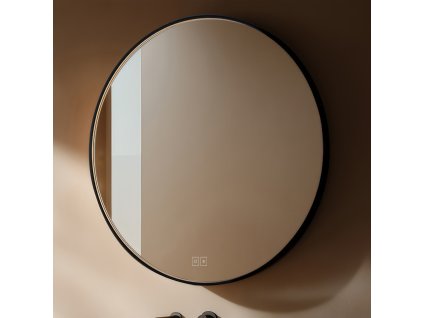 cerne kulate led zrcadlo pr 600 s dotykovymi senzory nahled