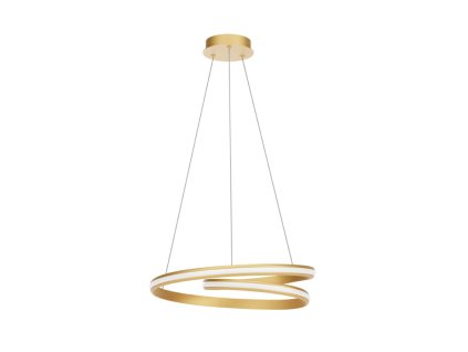 Matt Gold Závěsné LED svítidlo TORSION, 40W, ø 56 cm, 3 step, 2700 4000K