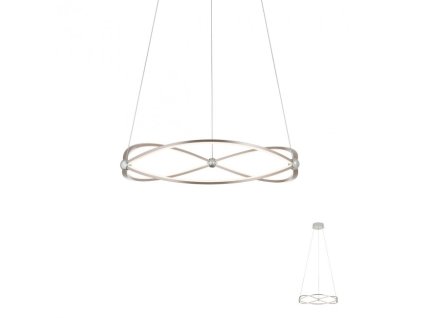 Závěsné LED svítidlo Quark, ø60cm (Barva matný nikl)