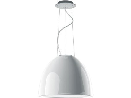 artemide nur mini gloss sospensione led weiss a246400