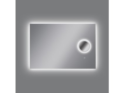 Nástěnné LED zrcadlo OLTER, š. 110 cm, 61W + 14W, CRI90, IP44, 5x zvětšovací
