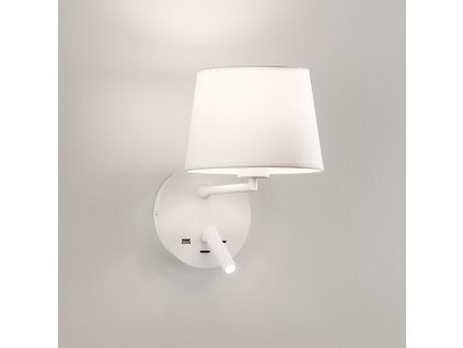 Nástěnné LED svítidlo STILO, 3W + 1xE27 15W, CRI90, 2x vstup USB/USBC