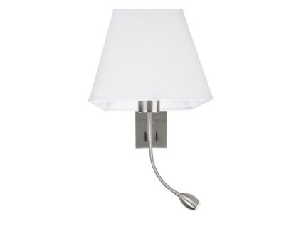 Nástěnné svítidlo VALENCIA, E27 1x40W 3W čtecí lampička / vypínač na těle