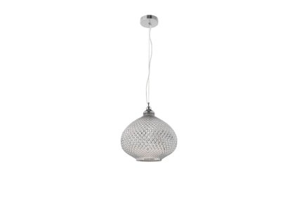 Závěsné svítidlo BOHO chromové sklo a kov E27 1x12W