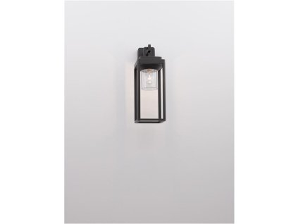 Venkovní nástěnné svítidlo FIGO antracitový hliník a čirý akryl E27 1x12W IP65