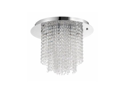 Stropní svítidlo FONTANA chromovaný kov K9 křišťál G9 5x5W