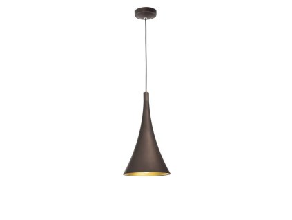 Závěsné svítidlo NUORESE, tmavě hnědé, E27 1x12W
