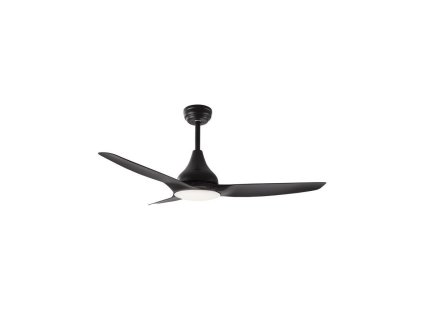 Stropní ventilátor se světlem SAMOA tělo z oceli, 3ABS bílé listy LED 18W 3000K