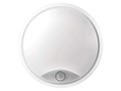 LED přisazené svítidlo ZURI s pohyb. čidl., kruhové č/b 14W t.b.