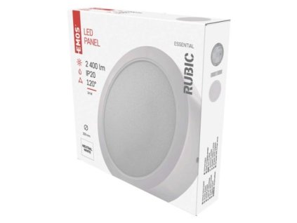 LED prisadené svietidlo RUBIC, kruhové, 24W neutrálna biela